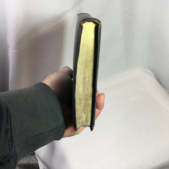 Cambridge Holy Bible Concordance Morocco Black Leather Vintage Not Red Letter - Picture 5 of 15